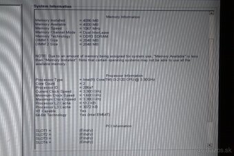 mATX Dell MIH61R + i3-2120 3,30 GHz + 4GB RAM - 7