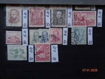 Poštové známky - ČESKOSLOVENSKO - 20 FOTO - 7