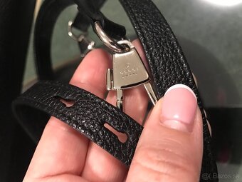 GUCCI ZUMI originál black bags kabelka+zlate nausnice - 7