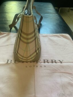 Kabelka, Burberry, púdrovo ružová a béžová - 7