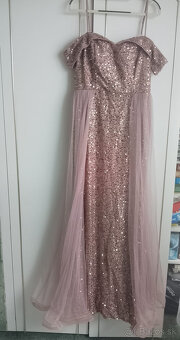 Spoločenské šaty zlaté - 7