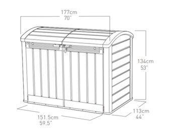 Záhradný box Keter Store-It-Out Ultram - 2 kusy - 7