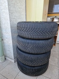 R15 Michelin alpin 6 195/65 91T,Borbet LV black disky - 7