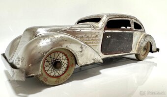 Staré plechové autíčko na klúčik - 7