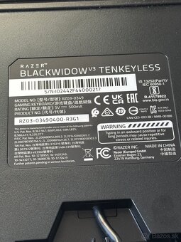Razer Blackwidow V3 Tenkeyless, herná klávesnica - 7
