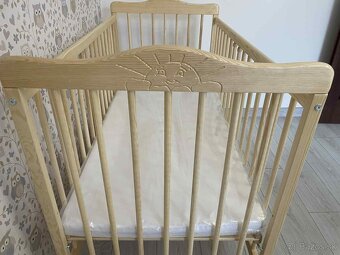 Drevená detská postieľka 120x60 cm - 7