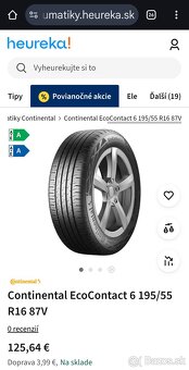 Pneumatiky Continental 195/55 R16V - 7