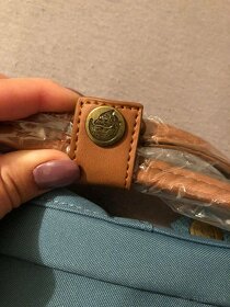 Batoh Fjällräven Kanken bledomodrý s hnedými prvkami - 7