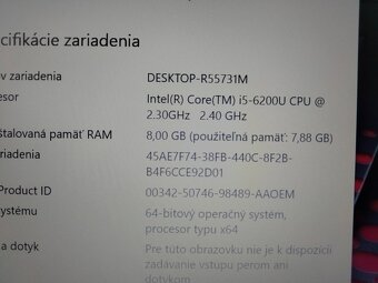 ntb HP probook 640 g2 / Intel core i5 / 8gb ram / 256gb ssd - 7