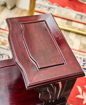 Čínske vyrezávané stolíky – pár - 7