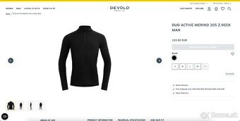 Merino rolák Devold Duo Active Merino 205 Zip Neck Man L - 7
