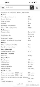 Rowenta čistička vzduchu nová 3040 - 7