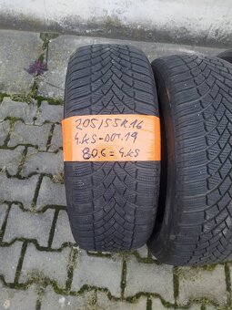 205/55 R16 Bridgestone 4 zimné doveziem - 7