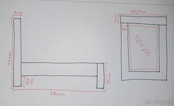 Posteľ + nočný stolík - 7
