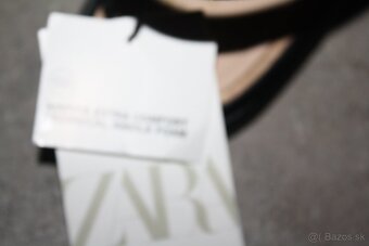 ZARA pohodlne cierne topanky s volnou pätou - 7