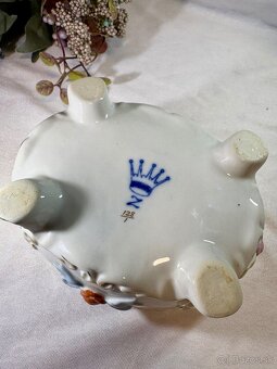 Starozitna porcelánové hracia skrinka/doza značená - 7