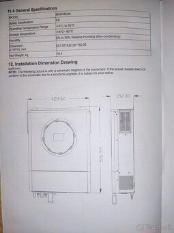 NOVÝ-jednofázový hybridný menič napätia 8kW vylepšený AXPERT - 7
