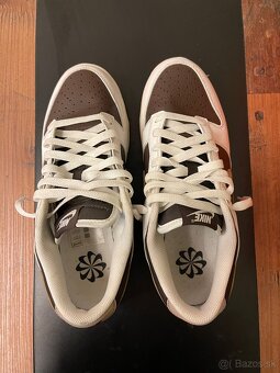 Nike dunk low baroque brown + crease guard white veľkosť L - 7