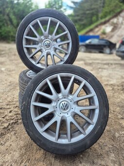 Predám elektróny 5x112r17 originál VW GROUP - 7