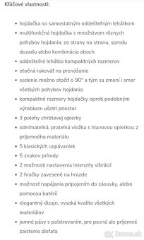 Detské hojdacie kreslo  2v1 - 7