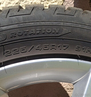 Škoda R17 originál disky 5x112 + zimné Fulda 225/45 R17(6mm) - 7