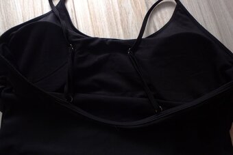 Čierne celé plavky s volánikmi, 2XL, 3XL - 7