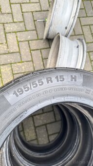 195/55 R15 Letné Nové + disky - 7