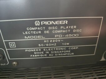 Pioneer PD4500 cd prehrávač - 7