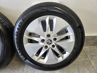 ‼️Alu disky Skoda Octavia 16" +☀️letné pneu 205/60 R16 - 7