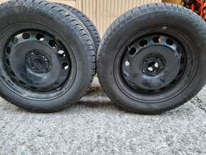 Zimné pneu 195/60 R16 + plech disky 5x112 6Jx16 H2 ET35 - 7