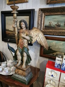 Barokový anjel svetlonos na predaj - 7