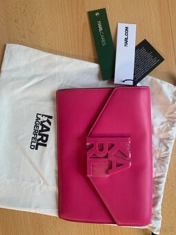 Karl Lagerfeld - ruzova kabelka/pouch - 7