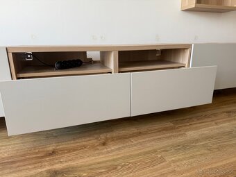 IKEA BESTÅ – rôzne skrinky a police (olivová/bledošedá) - 7