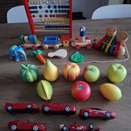 Drevené hračky, autíčka pre deti - 7