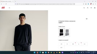 Pyžamo (Tričko + Nohavice) HM, Mikina s Bočnými prúžkami HM - 7