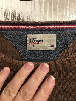 TOMMY HILFIGER originál pánsky sveter L - 7