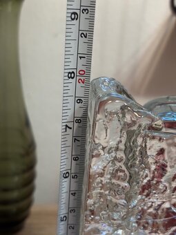 Váza z ľadového skla. - 7