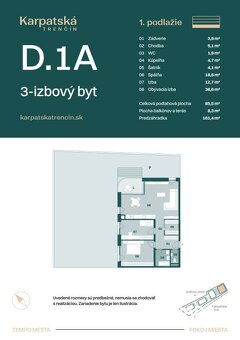 RADO | Rezidencia Karpatská (D.1A), 3i byt 85 m2, predzáhrad - 7