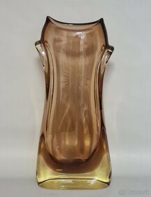 Retro sklenené vázy - Klinger / Cvrček - 7