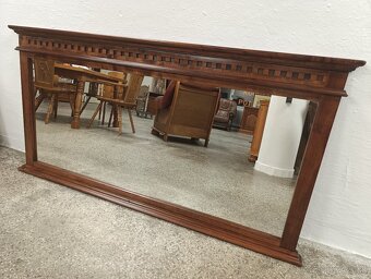 Rustikálne zrkadlo, velké, nábytok z masívu - 7