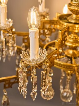 Veľký luster Art Deco na 12 žiaroviek - 7