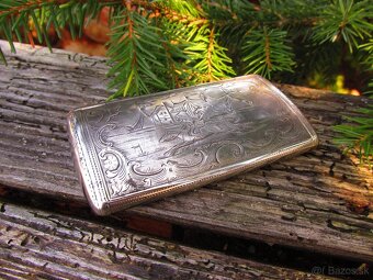 Krásna stará strieborná tabatierka - Viedeň 1865 - 7