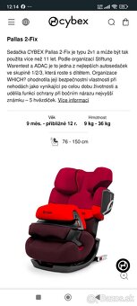 Autosedačka 9-36kg - 7