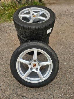 Originální alu kola Porsche 5x130 + Pirelli pneu 18" Prodám - 7