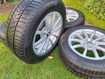17" ALU orig AUDI 5x112 + zimné 225/60 r17 Pirelli - 7
