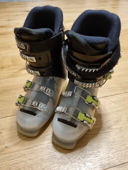 Lyže 100 + lyžiarky 259mm, 215 - 7