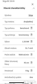 Stiga krovinorez BC 555 B - 7