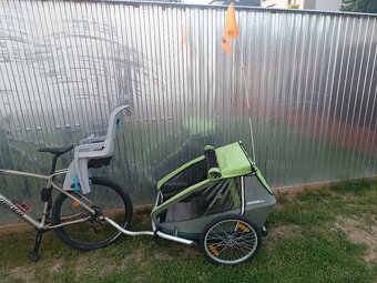 Cyklo/Skialp/bežecký vozík pre 2 deti - 7