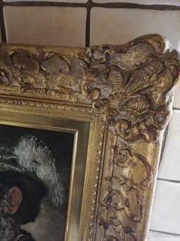 Portrét poľovníka, olejomaľba - 7