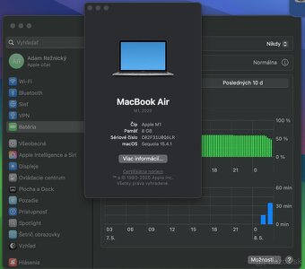 Apple MacBook Air M1 2020, 13”, 256 GB, 8GB - 7